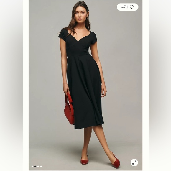 Reformation Brynn Jersey Midi Dress - Picture 1 of 7